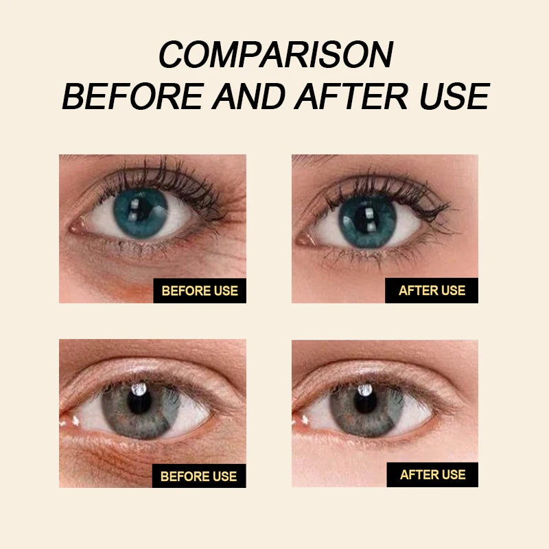 Crema para ojos reafirmante y instantánea, hidratante y suavizante para reducir arrugas e hinchazón