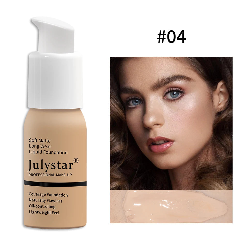 Base de maquillaje en crema con control de grasa y larga duración, no se apelmaza
