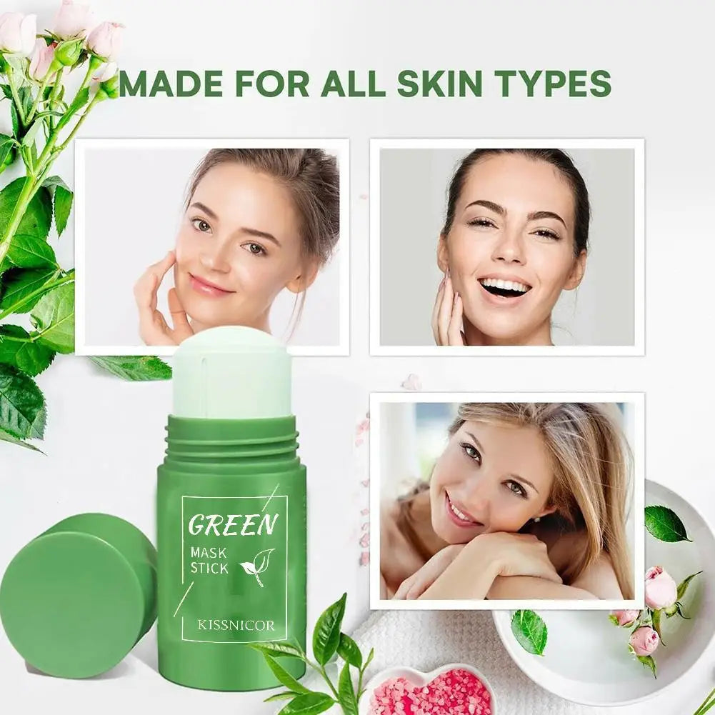 Mascarilla facial limpiadora de té verde con hidratante facial que reduce los poros y elimina puntos negros profundos
