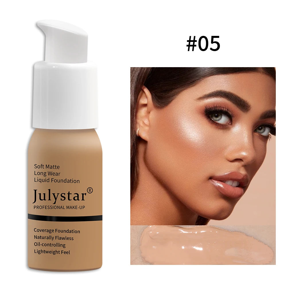 Base de maquillaje en crema con control de grasa y larga duración, no se apelmaza