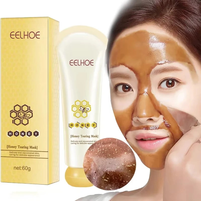 Mascarilla facial de Miel, reduce los poros, limpieza Profunda, elimina la piel muerta, puntos negros, mascarilla facial purificante, control de grasa