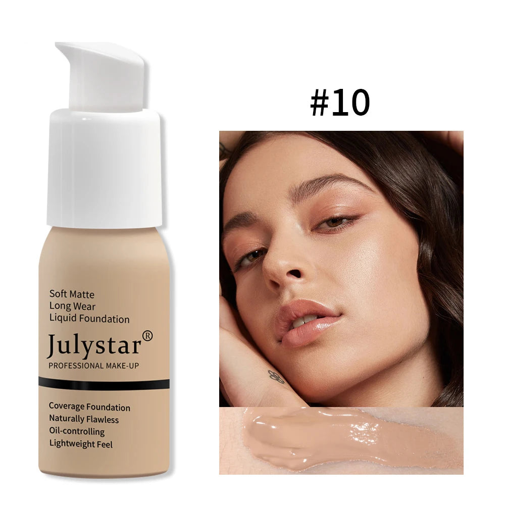 Base de maquillaje en crema con control de grasa y larga duración, no se apelmaza