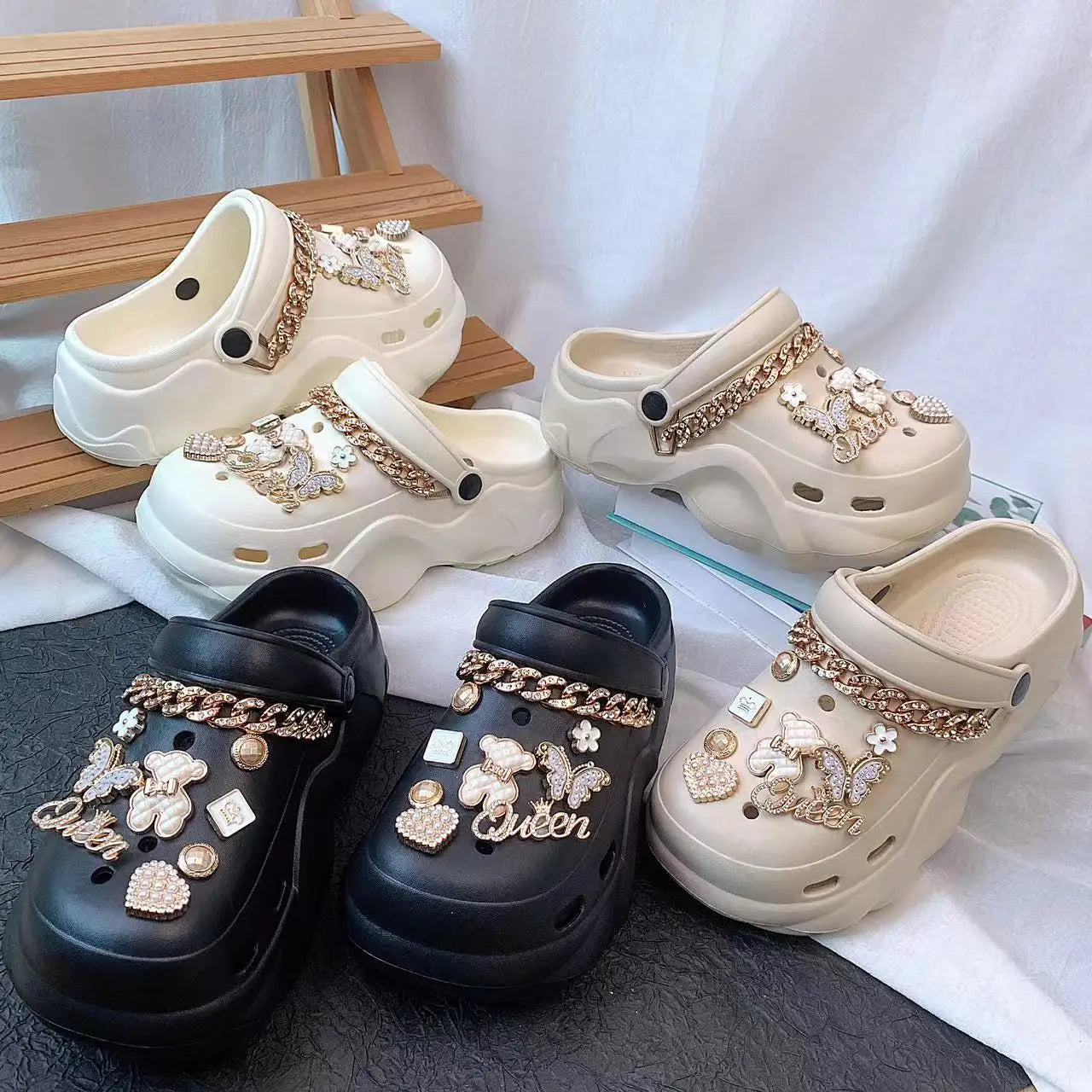 Sandalias Crocs Butterfly bear