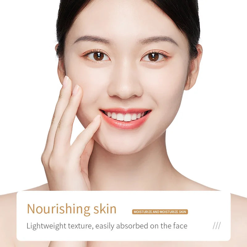 Crema facial iluminadora de arroz blanco con esencia hidratante de ácido hialurónico, reafirmante e hidratante