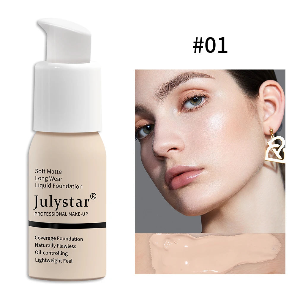 Base de maquillaje en crema con control de grasa y larga duración, no se apelmaza