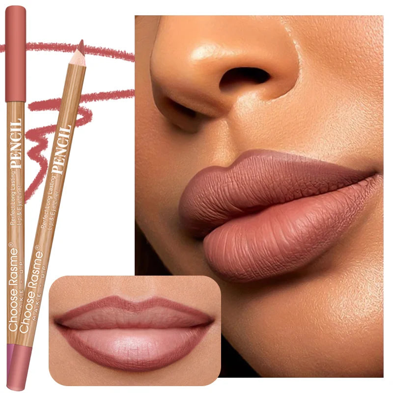 Delineador de labios enriquecido, hidratante con ajuste tridimensional fino, sedoso y transparente