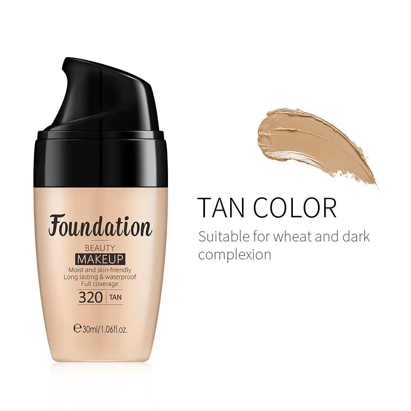 Base de maquillaje líquida hidratante de larga duración, cosmética facial, iluminador natural