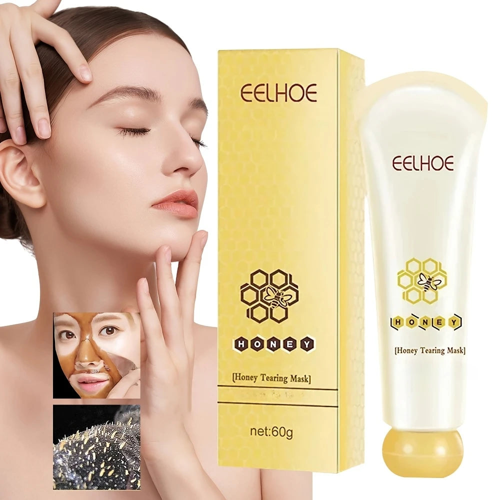 Mascarilla facial de Miel, reduce los poros, limpieza Profunda, elimina la piel muerta, puntos negros, mascarilla facial purificante, control de grasa