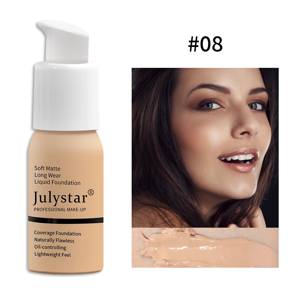 Base de maquillaje en crema con control de grasa y larga duración, no se apelmaza