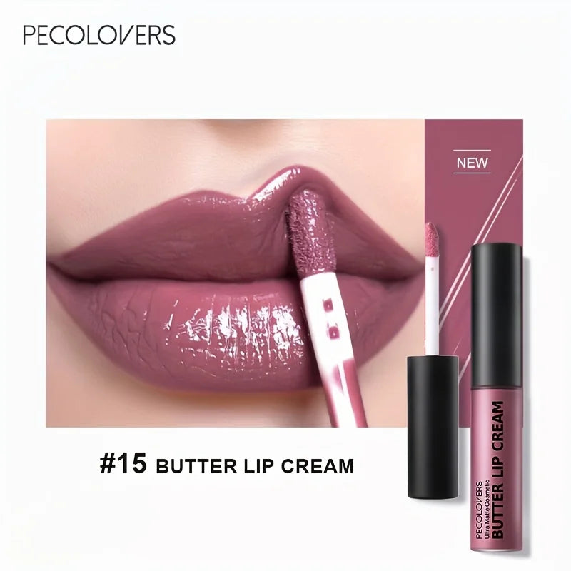 Brillo labial líquido no pegajoso, hidratante y con alta pigmentación para un maquillaje de labios sensual