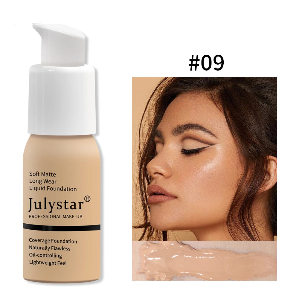 Base de maquillaje en crema con control de grasa y larga duración, no se apelmaza