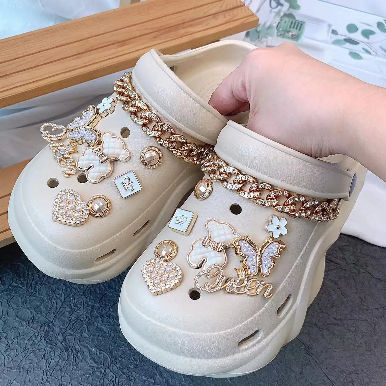 Sandalias Crocs Butterfly bear