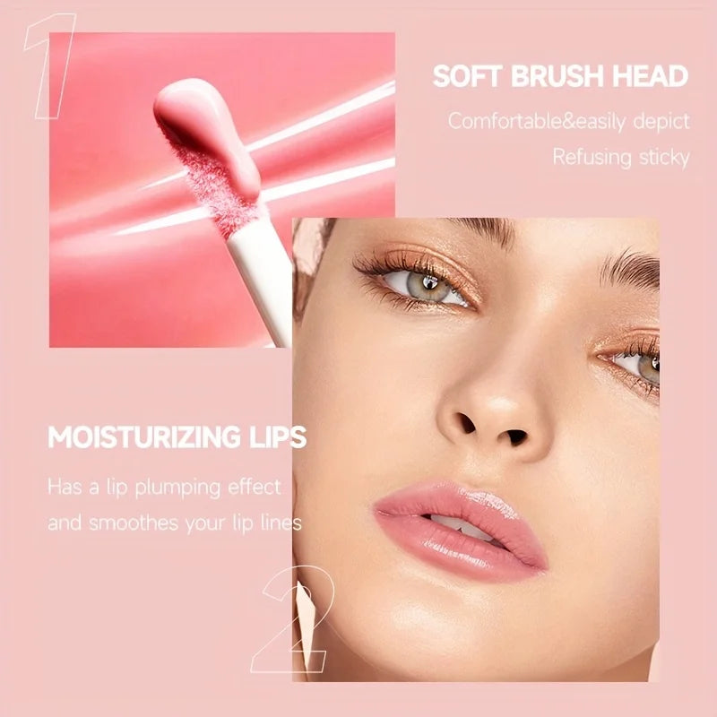 Brillo labial líquido no pegajoso, hidratante y con alta pigmentación para un maquillaje de labios sensual