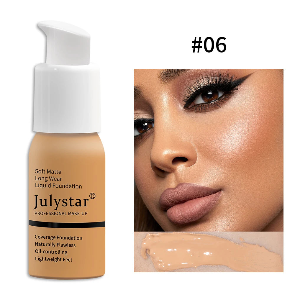 Base de maquillaje en crema con control de grasa y larga duración, no se apelmaza