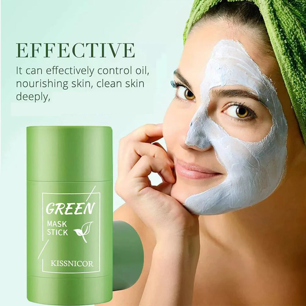 Mascarilla facial limpiadora de té verde con hidratante facial que reduce los poros y elimina puntos negros profundos
