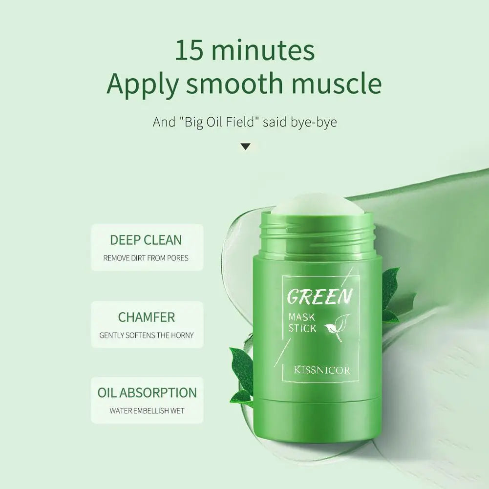 Mascarilla facial limpiadora de té verde con hidratante facial que reduce los poros y elimina puntos negros profundos