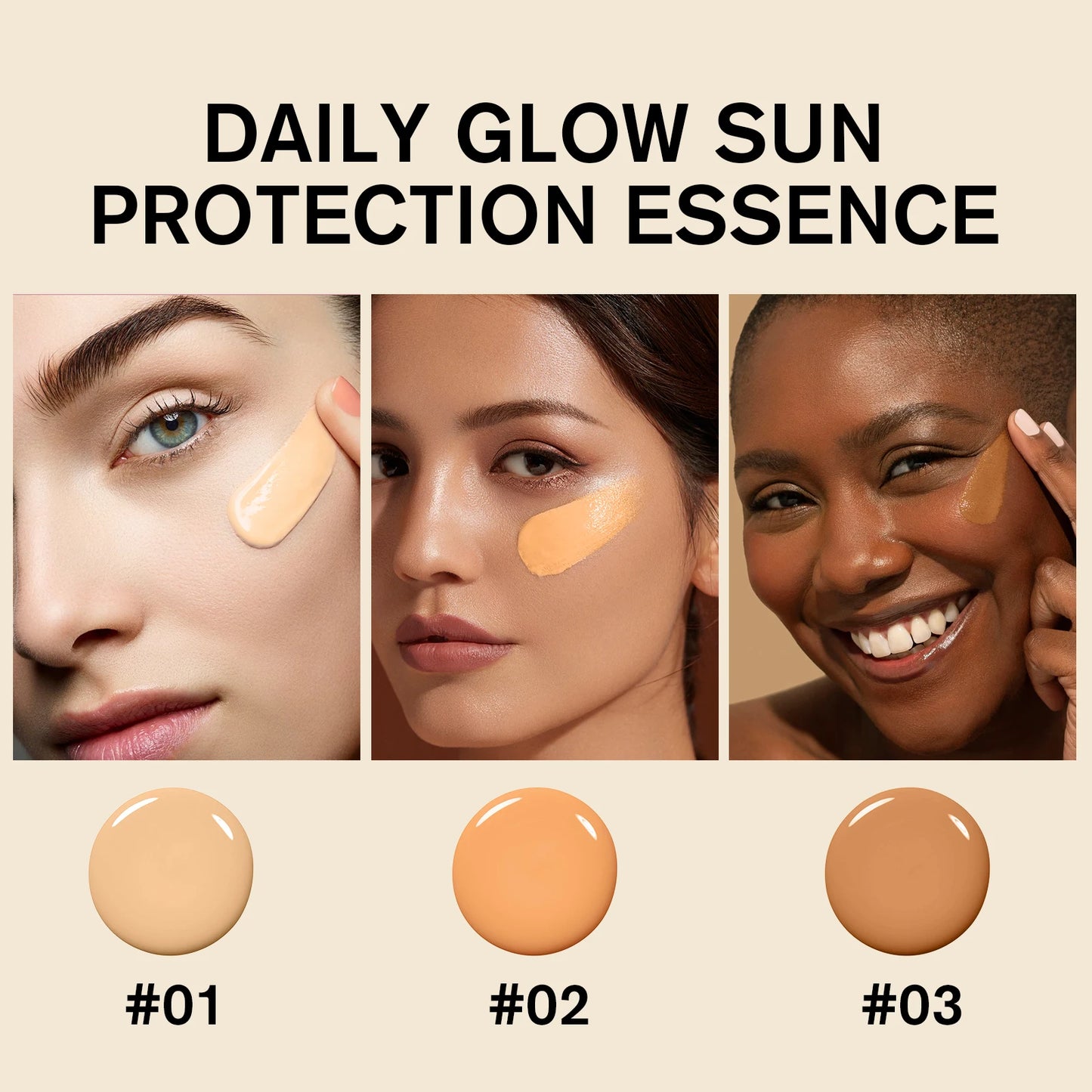 Base de maquillaje 3 en 1 con protección solar de amplio espectro y corrector de tono de piel