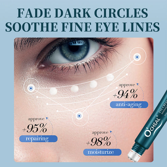 Crema de masaje para ojos, aclarador de ojeras y reafirmante de la piel con suero de reparación instantánea para ojeras