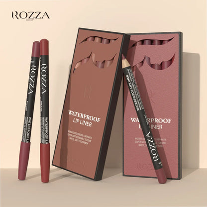 Delineador de labios mate larga duración, impermeable súper suave con textura mezclable