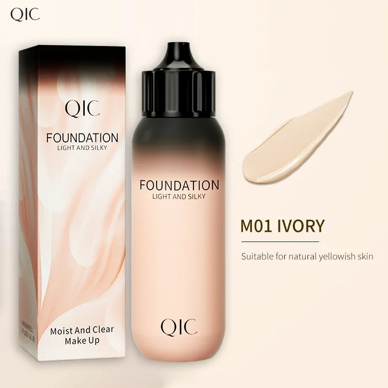 Base de maquillaje líquida resistente al agua, control de grasa, cobertura para el acné, hidratante