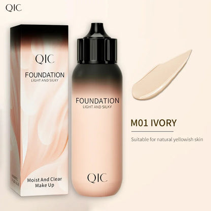 Base de maquillaje líquida resistente al agua, control de grasa, cobertura para el acné, hidratante