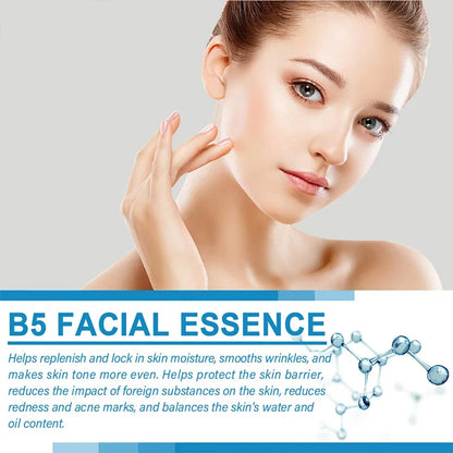 Serum facial de ácido hialurónico B5 para rostro, antiedad, reafirmante, antiarrugas, aclarador de líneas finas y antiojeras, iluminador de piel