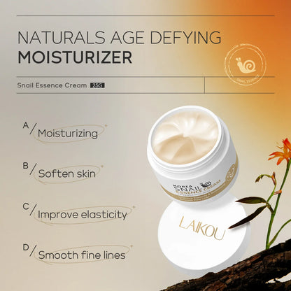 Crema facial antiedad de caracol, colágeno, hidratante, nutritiva, reparadora, reafirmante, suave, luminosa, blanqueadora