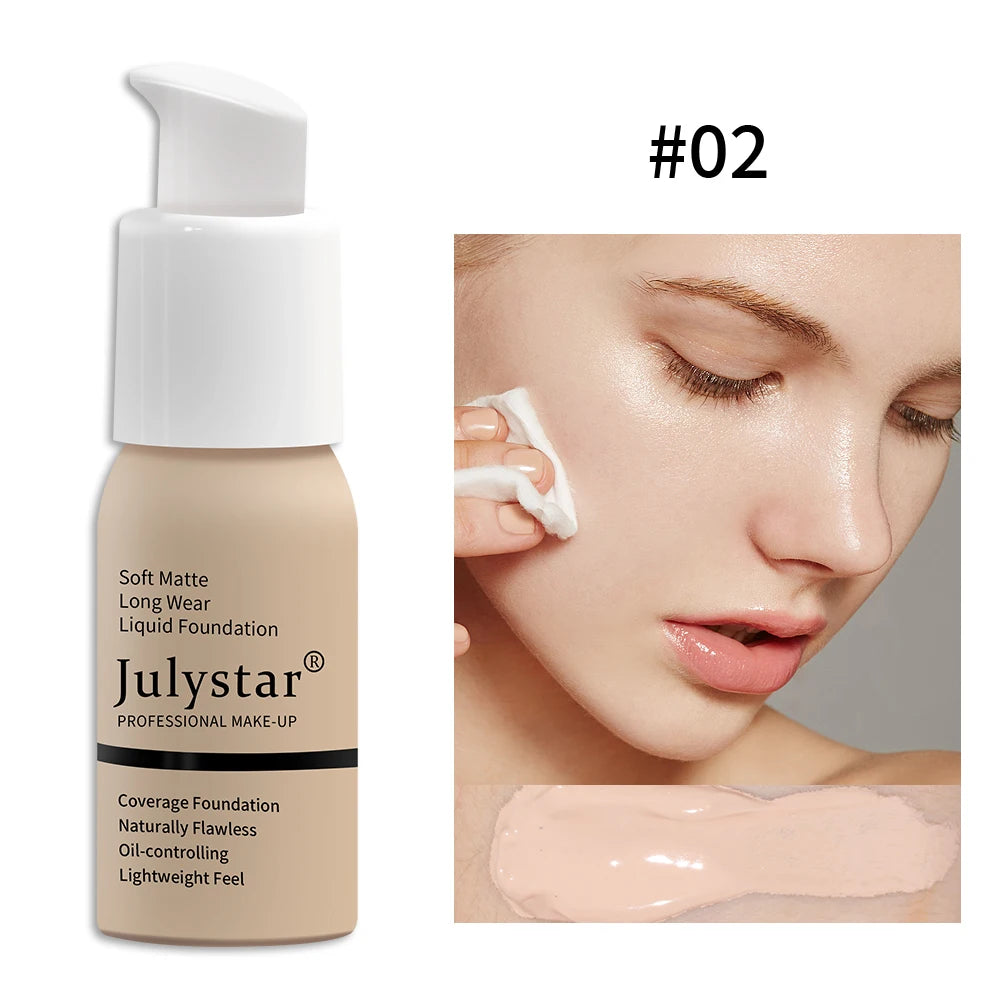 Base de maquillaje en crema con control de grasa y larga duración, no se apelmaza