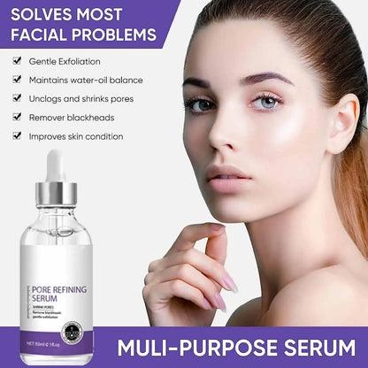 Serum facial reductor y eliminador de poros con grande tensado facial, esencia minimizadora, reafirmante