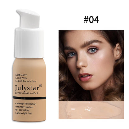 Base de maquillaje en crema con control de grasa y larga duración, no se apelmaza