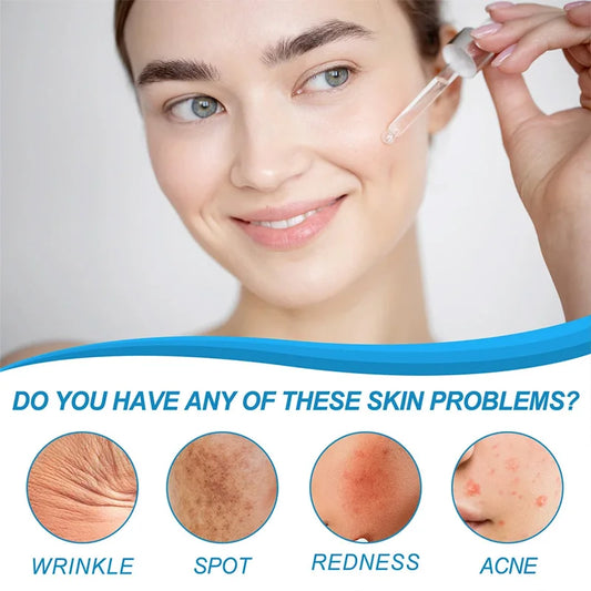 Serum facial de ácido hialurónico B5 para rostro, antiedad, reafirmante, antiarrugas, aclarador de líneas finas y antiojeras, iluminador de piel