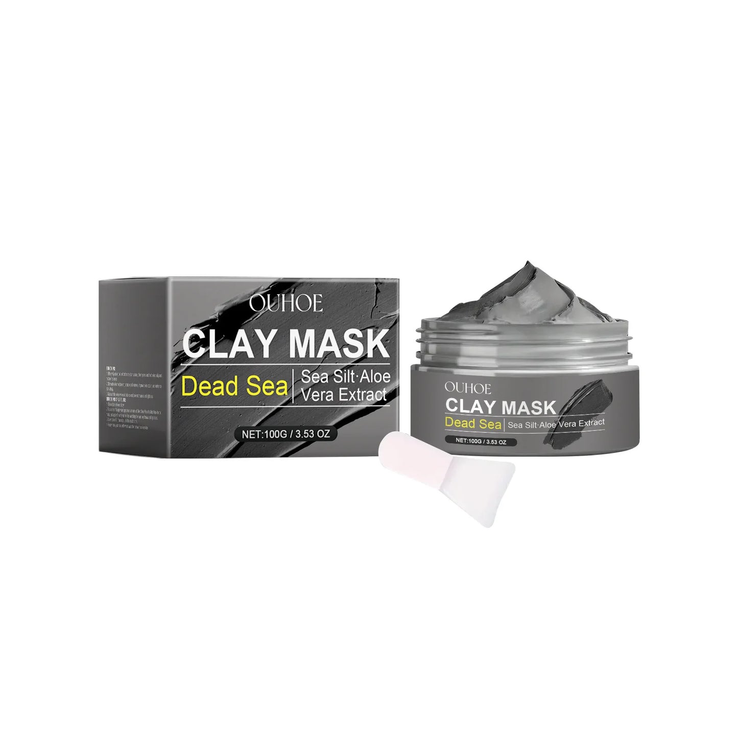 Mascarilla facial de limpieza profunda con barro del mar muerto, iluminadora, hidratante, control de grasa, calmante, reparadora de la piel, elimina puntos negros y acné