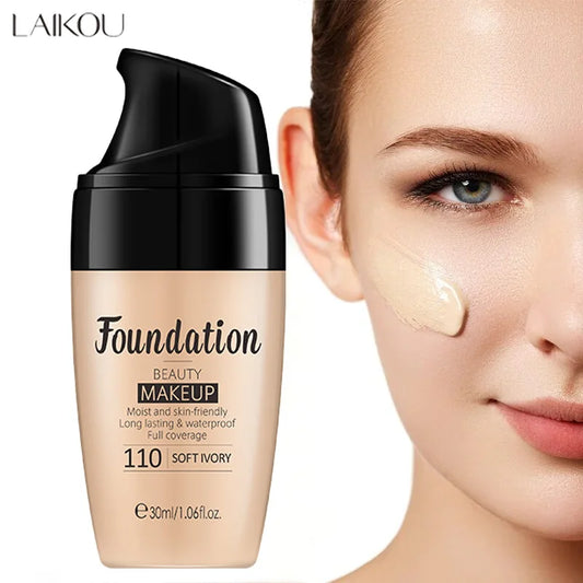 Base de maquillaje líquida hidratante de larga duración, cosmética facial, iluminador natural
