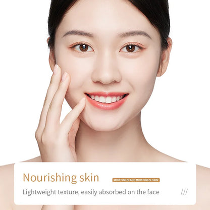 Crema facial iluminadora de arroz blanco con esencia hidratante de ácido hialurónico, reafirmante e hidratante