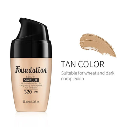 Base de maquillaje líquida hidratante de larga duración, cosmética facial, iluminador natural