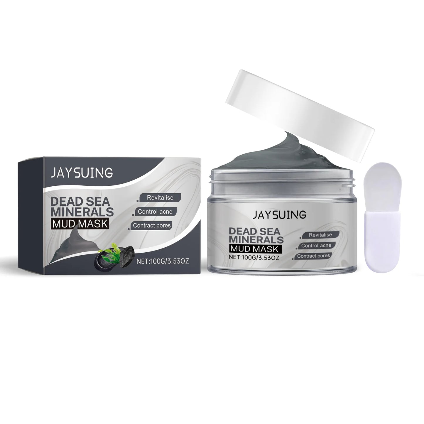Mascarilla facial de limpieza profunda con barro del mar muerto, iluminadora, hidratante, control de grasa, calmante, reparadora de la piel, elimina puntos negros y acné