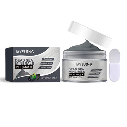 Mascarilla facial de limpieza profunda con barro del mar muerto, iluminadora, hidratante, control de grasa, calmante, reparadora de la piel, elimina puntos negros y acné