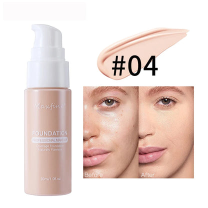 Base de maquillaje líquida, corrector eficaz, resistente al agua y al sudor, maquillaje profesional