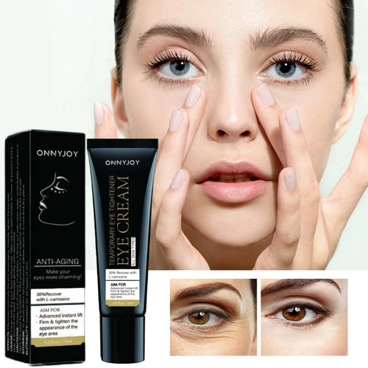 Crema para ojos reafirmante y instantánea, hidratante y suavizante para reducir arrugas e hinchazón