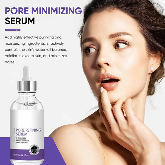 Serum facial reductor y eliminador de poros con grande tensado facial, esencia minimizadora, reafirmante