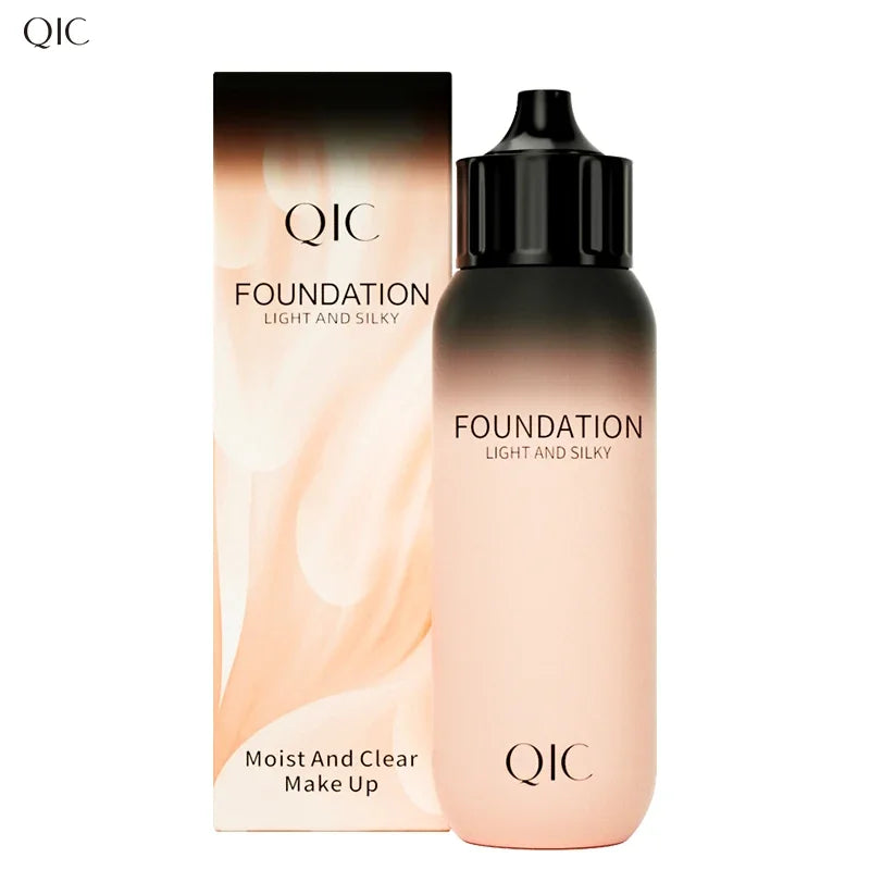 Base de maquillaje líquida resistente al agua, control de grasa, cobertura para el acné, hidratante