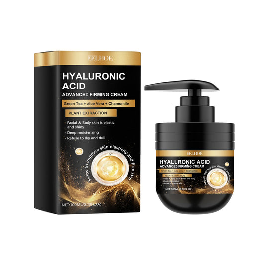 Crema facial reafirmante con ácido hialurónico, hidratante, reduce los poros, anti hinchazón, control de grasa, iluminadora