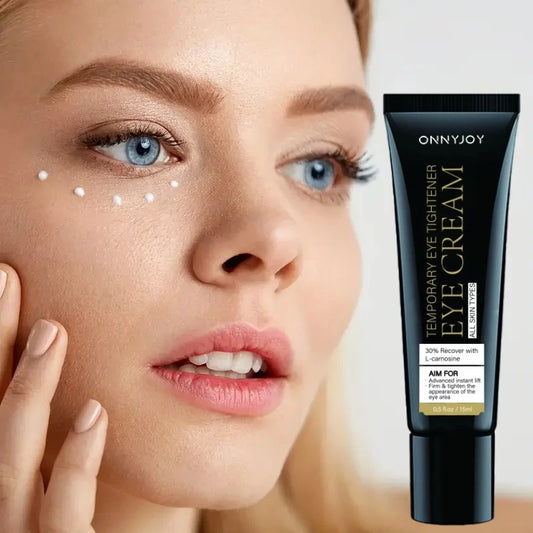 Crema para ojos reafirmante y instantánea, hidratante y suavizante para reducir arrugas e hinchazón