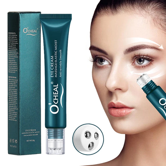 Crema de masaje para ojos, aclarador de ojeras y reafirmante de la piel con suero de reparación instantánea para ojeras